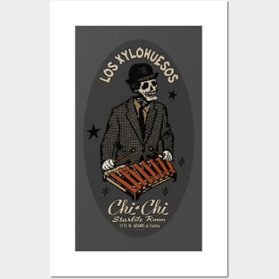 Vintage Mexican Xylophone Dive Bar Band Posters and Art